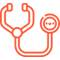 An orange stethoscope icon.